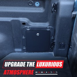 Daeiclru Car Bed Locking Storage Security Box Cover Compatible with Ford Maverick 2022 2023 2024, Trunk Bed Security Lockbox Cover Rear Trunk Side Organizer Storage Box with 2 Keys Accessories