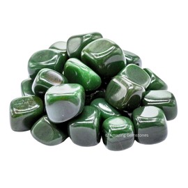 1000+ Carats Dark Green Aventurine Crystal Tumbled Stones Polished Rocks - Natural Gem Stones for Healing - DIY Crystals for Protection