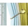 Westspark Crystal Curtain Holdbacks Silver, U Style Metal TieBacks for