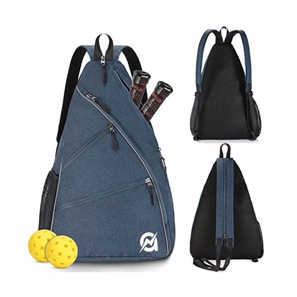 A11N Pickleball Bag, Reversible Crossbody Sling Bag/Backpack for Women Men,