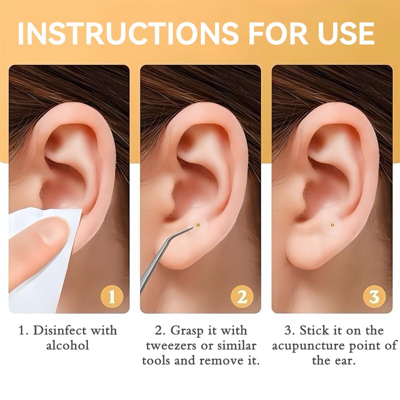 Ear Seeds Acupuncture Kit - Relaxation, Easy Application, and Excellent