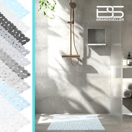 Stone-look shower mat / bath mat, 53 x 53 cm and 70 x 35 cm by Brandsseller, customisable