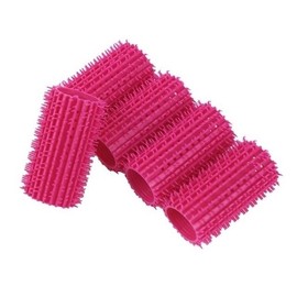 말랑말랑한 헤어롤 진핑크-중 5p 헤어컬 Soft Hair Roll, Bright Pink - Medium 5p Hair Curl
