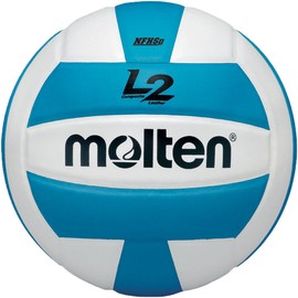 Molten Premium Competition L2 Volleyball, NFHS Approved, Aqua/White