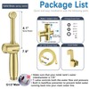 SonTiy Handheld Bidet Toilet Sprayer, Brass Cloth Diaper Sprayer Hand
