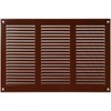 Repa Market 12x8 Inch Air Vent Cover/Brown Galvanized Steel Louvered