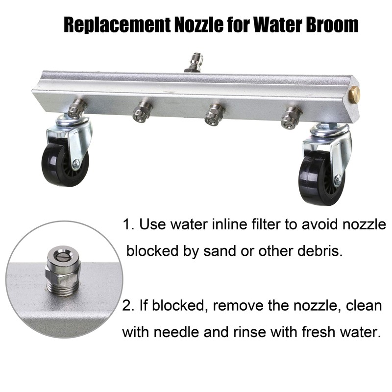 M MINGLE Universal Replacement Nozzle, Pressure Washer Water Broom, Surface