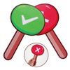 FUNOMOCYA 2Pcs Handheld Voting Paddle Teacher Judging Board Reusable Classroom