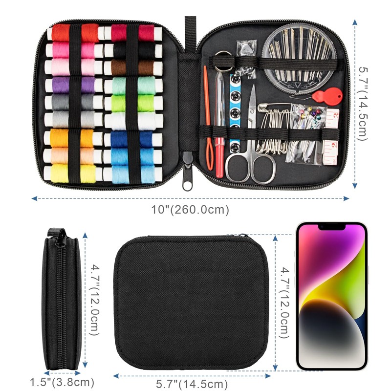 OKOMER Sewing Kit, Sewing Kit for Adults, Embroidery kit, Needle