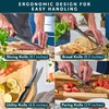 Home Hero Kitchen Knife Set with Sharpener - High Carbon