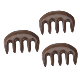 FRCOLOR 3 pcs Thickened Sandalwood Massage Comb for Scalp Care Premium Scraping Tool for Relaxation and Durable and Portable Massage Accessory