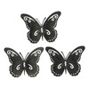 Metal decoration “butterfly” set of 3