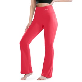 NirLUX Bootcut Yoga Pants - Soft Leggings for Women Regular & Plus Size Womens Leggings Tummy Control for Gym & Yoga (12 28", Magenta)
