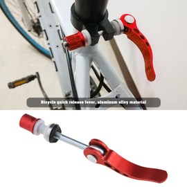 Create idea 2Pcs M6 × 65mm Bike Quick Release Seatpost Clamp Bicycle Seat Bolt Tube Lengthen Lock Nut Saddle for Road Bike Mountain Bike, Red