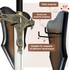 FLURSAILE Sword Plaque Wall Mount Vertical Display Holder Adjustable Stand