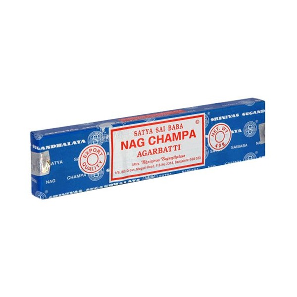 Satya Sai Baba Nag Champa Agarbatti, 40 g, 1.41 Ounce (Pack of 12)