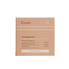 Perelel Cycle Support Pack, Daily Supplement with Iron, Vitamin C, B12 & Bloat and PMS Support Blend, Soy, Dairy & Gluten Free, Non GMO, 28 Day Supply