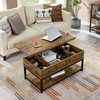 Yaheetech Coffee Table, 40in Lift Top Coffee Table, Rustic Industrial