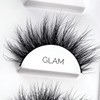 Pestañas modelo GLAM, Faux Mink efecto 3D, reutilizables hasta 25