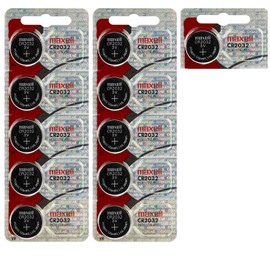 CR2032 Maxell 3 Volt Lithium Watch Batteries (11 Batteries)
