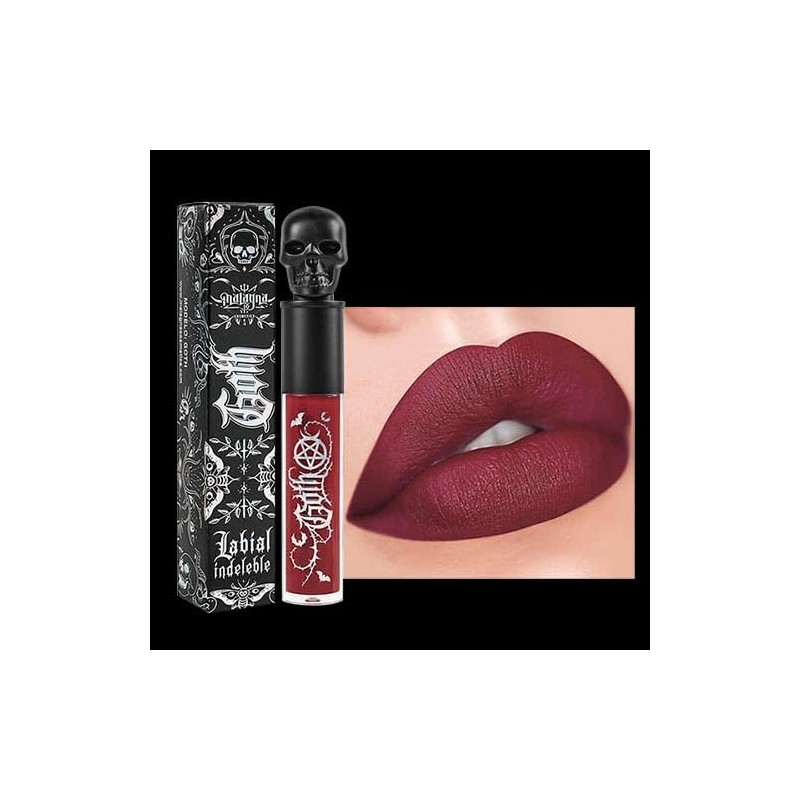 Malagna Cosmetics Labial Calavera Ultrapigmentado matte 10gr (Wine Matte)