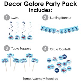 Big Dot of Happiness Taking Flight - Airplane - Vintage Plane Baby Shower or Birthday Party Supplies Decoration Kit - Decor Galore Party Pack - 51 Pieces