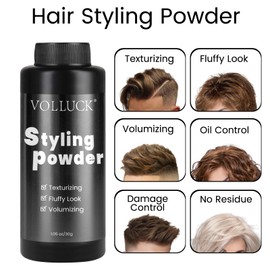VOLLUCK Hair Styling Powder Texture Powder 1.05Oz Soft & Fluffy Hair Powder, Dust it, No Mess, Hair Volume Powder for Men and Women