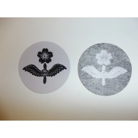 e3859 WW2 Japan Japanese Navy Pilot white woven R17C