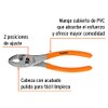 Truper PCH-8, Pinza de chofer, mango de vinil, 8", negro