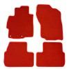 Unbranded For 08-17 Mitsubishi Lancer Red Nylon Floor Mats Anti-slip