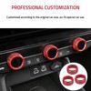 Aluminum Air Conditioning Control Knob Covers Compatible with Honda Civic