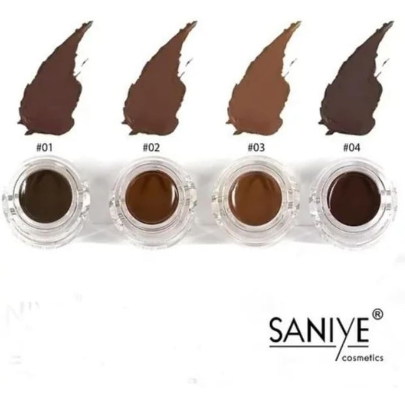 SANIYE Sombra y Gel Pomada Para Cejas Cepillo Incluido Long