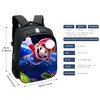 MAJEQZGY Mario 3D Gedruckter Schulrucksack für Kinder 14 Zoll Hohe