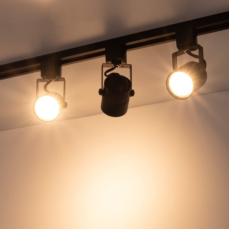 mirrea Bulb Replaceable LED Track Lighting Heads for Black H