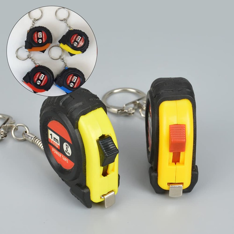 5 Pcs Retractable Tape Measure Ruler with Slide Lock Measuring
