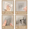 4 Pack No-Drill RV Shoe Rack - Over Door/Wall-Mounted Shelf,
