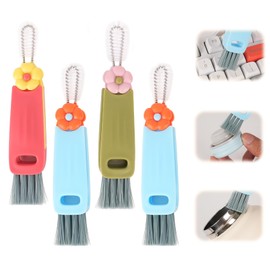 Cepillo para Lavar Termos 4PCS,Cepillo Botellas Multifuncional 3en1 | Cepillo para Botellas Portátil,Cepillo de Limpieza/Termos de Ranuras y Grietas p