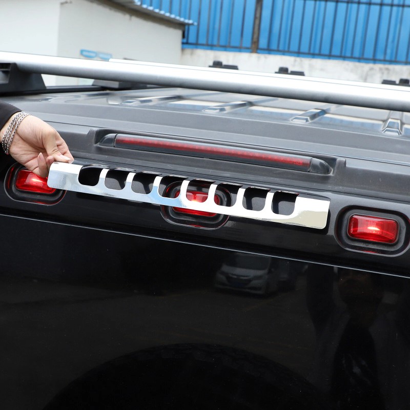 car-attention Alloy Rear Tailgate 3rd High Brake Light Trim Cover