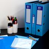 Oxford Premium A4 Lever Arch File, Light Blue Single Folder,