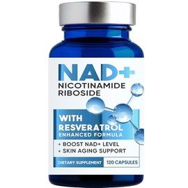 NAD+ Supplement 1500MG, 120PCS Ultra NAD+ & Resveratrol Supplement
