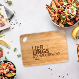 Mr. & Mrs. Panda Bamboo Chopping Board Son-in-Law Gift, Wife of Son, Kitchen Board, Saying, Wooden Board, Marriage, Gift Idea, Daughter