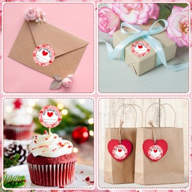 SICOHOME Happy Valentines Day Stickers 36pcs 1.5in Valentines Stickers for Kids Adults Label Stickers Envelope Seal Stickers Valentines Day Party Favors Gift Labels to from Stickers - Heart