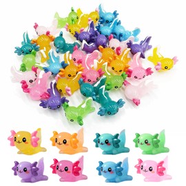 32 Pcs Mini Resin Animals, Mini Animals Resin Animals Small Animal Figurines Ornament Toy for DIY Birthday Party Home Garden Décor