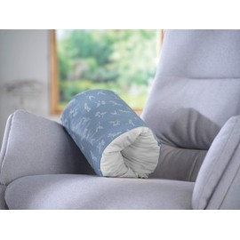 Theraline Nursing Roll, Nursing, Carrying & Cuddly Cushion, Hummingbirds/Pebble Grey