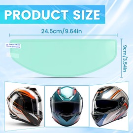 Xuzimaoyi Motorcycle Anti Fog Film, Universal Fit Helmet Visors Insert Waterproof Fog Resistant Clear Vision (Anti Fog Style3)