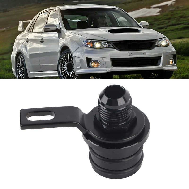 10AN Breather Fitting Adapter Black Aluminium Alloy Lightweight for Oil