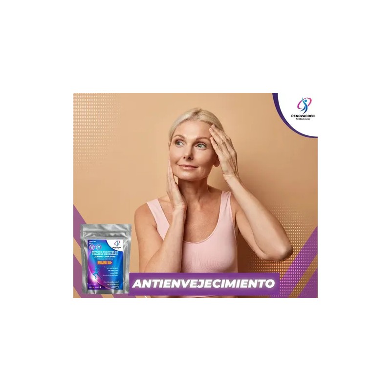 Péptidos Bioactivos Colágeno Hidrolizado Sin Sabor Puro 250g Mujer 50+