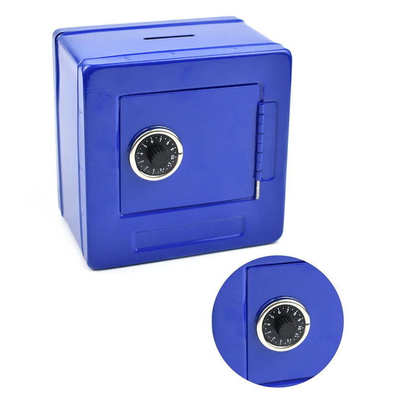 Kids Money Saving Box Knob Password Large Capacity Sturdy Iron