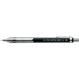 Pentel PG-METAL350 Drafting Pencil, 0.3mm, Black, PG313-A