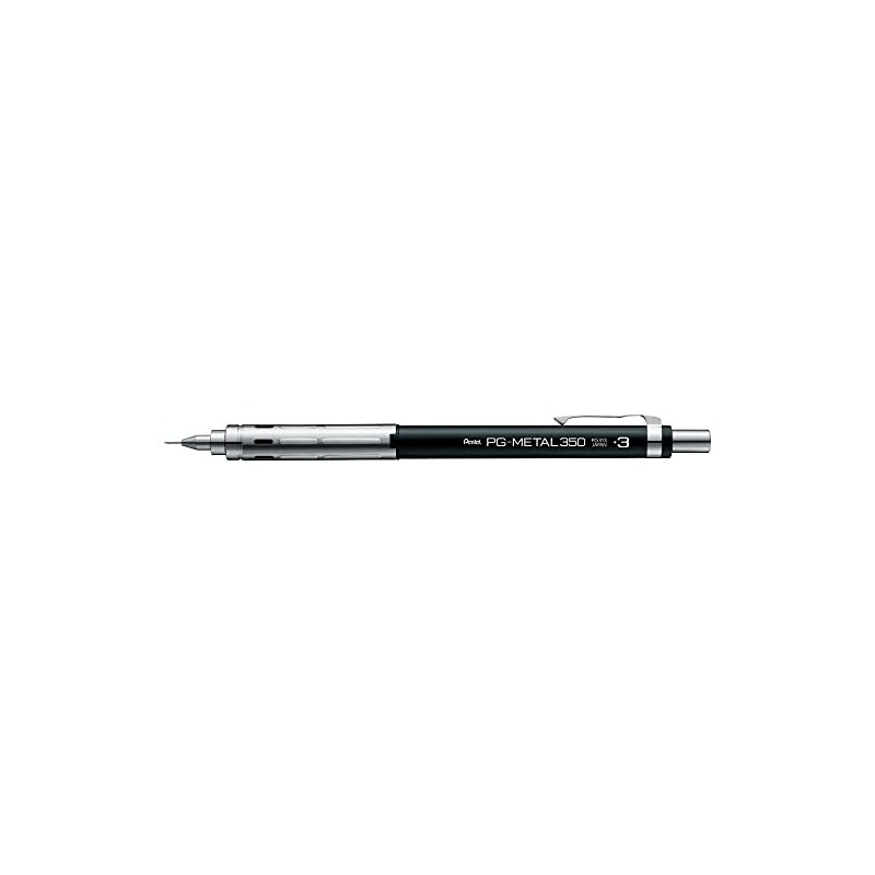 Pentel PG-METAL350 Drafting Pencil, 0.3mm, Black, PG313-A